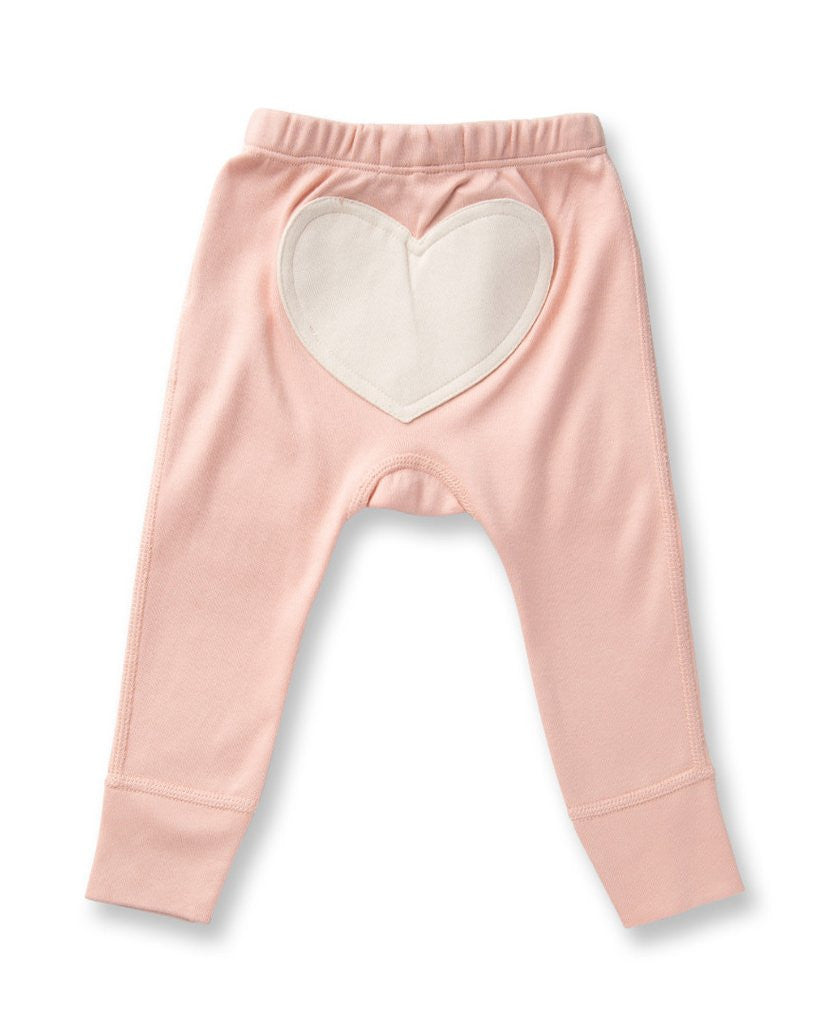 Heart Pants by Sapling Child - Peach Melba
