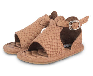 Lilo Exclusive Sandal - Leather Pythan Kaki