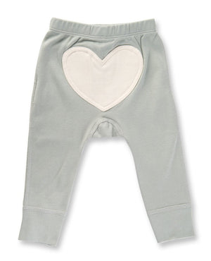 Heart Pants by Sapling Child - Dove Grey