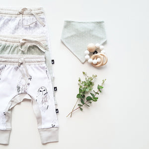 White Hexagon Patch Pant by Anarkid