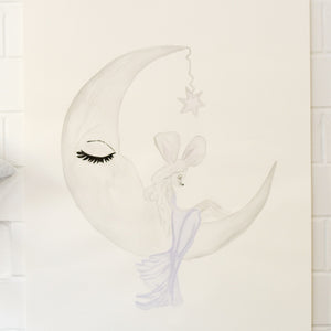 Little Silver Moon by Little Rae Prints
