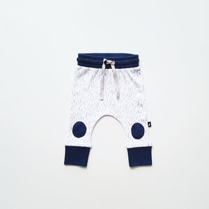 Ink Navy & White Paint Patch Pant by Anarkid