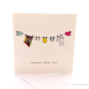Welcome Little One Gift Card by Sketchy