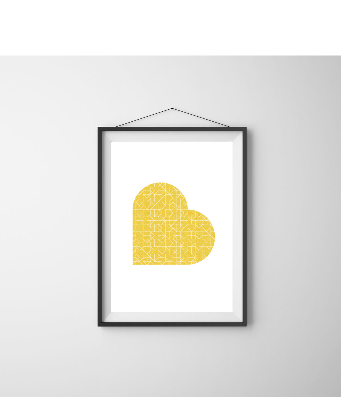Yellow Love Print by Anarkid (Display Stock)