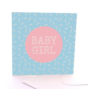 Baby Girl Gift Card by Sketchy