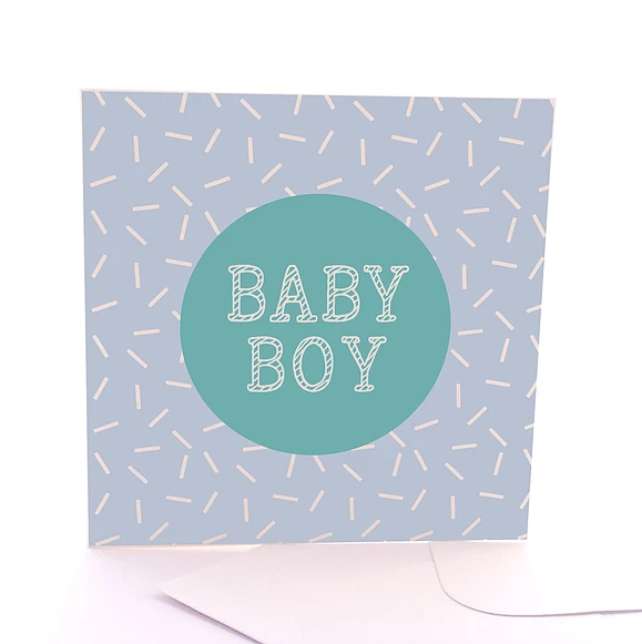 Baby Boy Gift Card by Sketchy